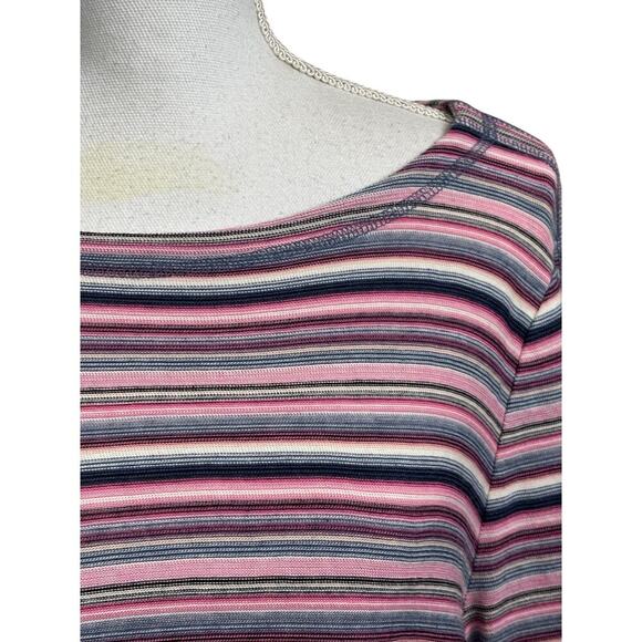 T by Talbots striped tunic, XLP, preppy, casual, coastal, nautical, effortless - Picture 4 of 6